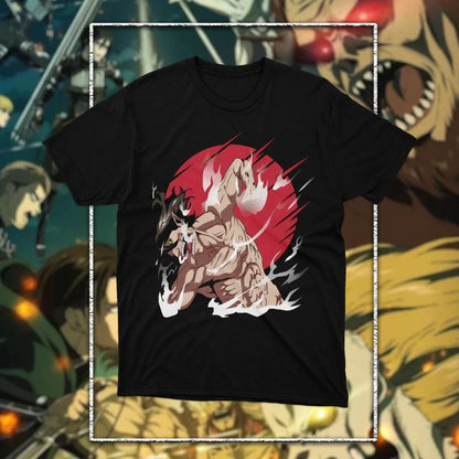 Attack on Titan: Graphic Printed T-shirt Men's and Women's T-shirt Men's Top Sports T-shirt 2026 Summer New