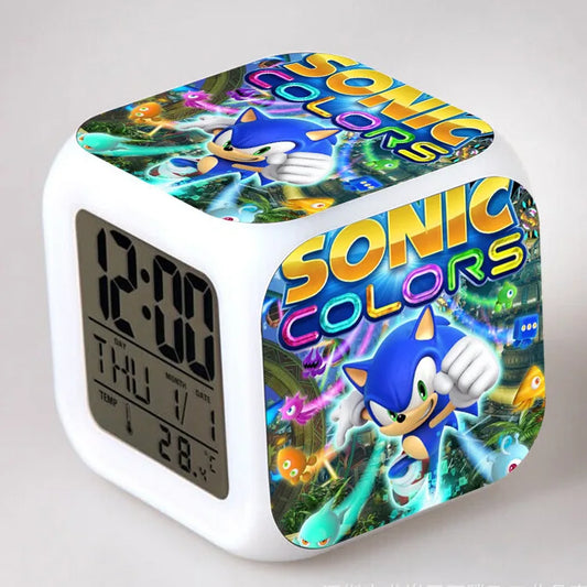 Sonic the Hedgehog: Alarm Clock Creative 8x8x8cm LED Cube with Light Display Time Week Month
