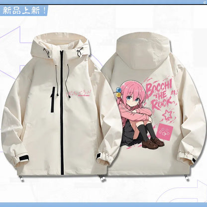 Bocchi The Rock: Yamada Ryo Cosplay Coat Tops Jacket Zipper Fan Figures Halloween Gift Gifts Xmas Role Play Anime