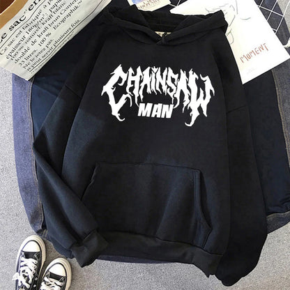 Chainsaw Man: Plus Size Sweatshirt Harajuku  Long Sleeve Pullover Casual Streetwear Clothes Tops