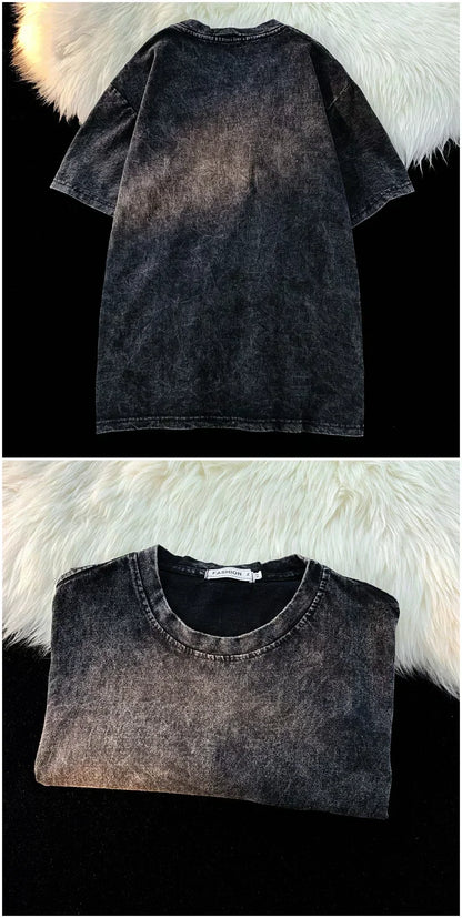 Chainsaw Man: Shark Slayer T-shirt Anime Shirt Vintage Men's T-shirt Pure Cotton Leisure Sports Harajuku Summer New 2025