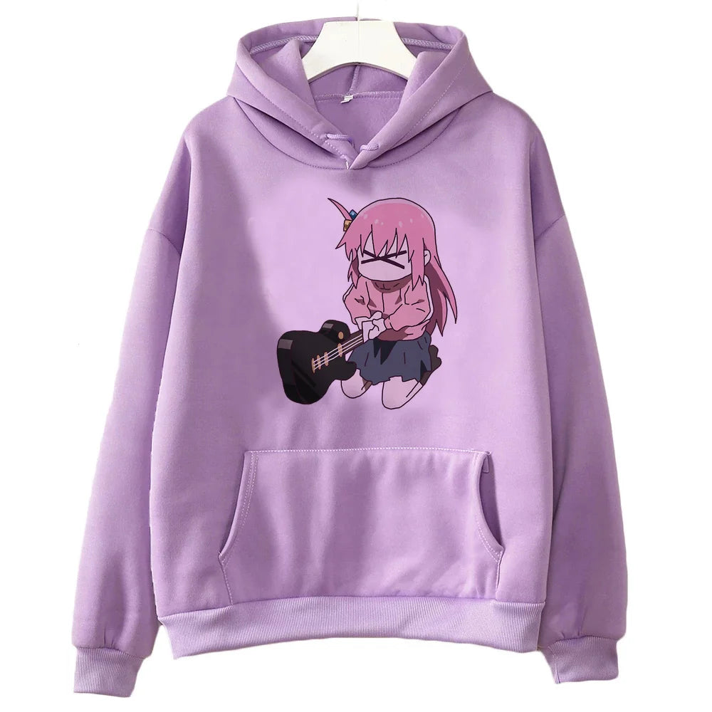 Bocchi the Rock:hoodies fashion tops cartoon 2026 cute harajuku Female Sport Coat