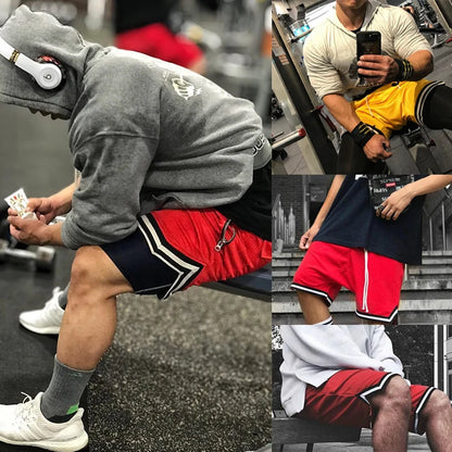Baki Hanma: Active Athletic Shorts for  Print Breathable Quick Dry Basketball Shorts with Zippered Pockets Gym Fitness