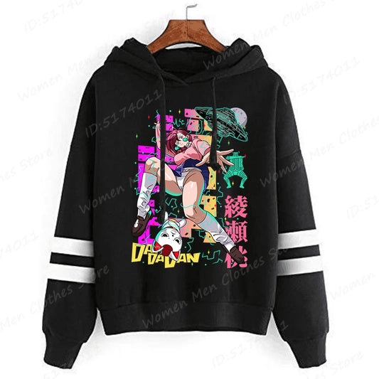 Dandadan: Okarun Hoodies Women Hooded Hoodie Funny Anime Print Sweatshirt Dandadan Graphic Casual Streetwear Hooded Pullovers