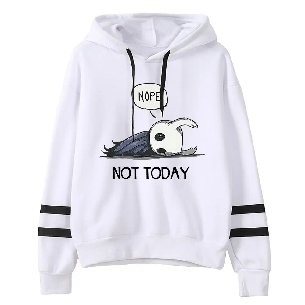 Hollow Knight: Nope Not Today Hoodie Vintage 90s Merch Pullover Merch Tracksuit Hoodie Sweatshirt Fashion Pullover