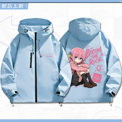 Bocchi The Rock: Yamada Ryo Cosplay Coat Tops Jacket Zipper Fan Figures Halloween Gift Gifts Xmas Role Play Anime