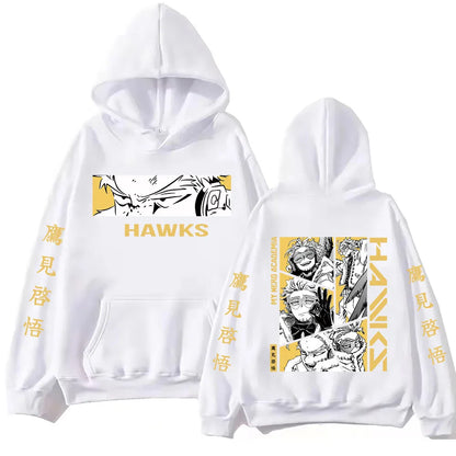 My Hero Academia: Hawks Hoodie For Men Women Winter Spring Fleece Sweatshirts Comfortable Casual Loose Hooded Streetwear