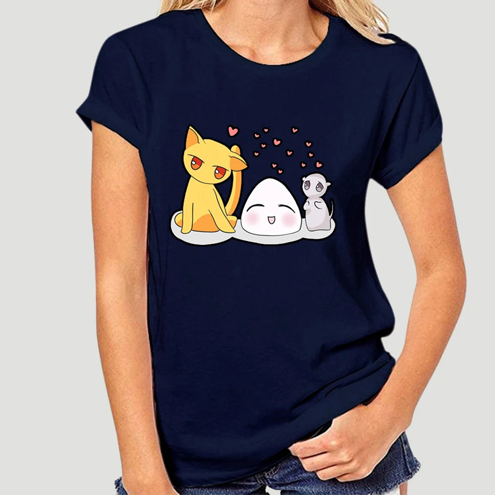 Fruits Basket: T-Shirt For Men Anime Sohma Yuki Kyo Tohru Furuba Manga Cat Cotton Tee Shirt Short Sleeve T Shirt Classic  5329AF
