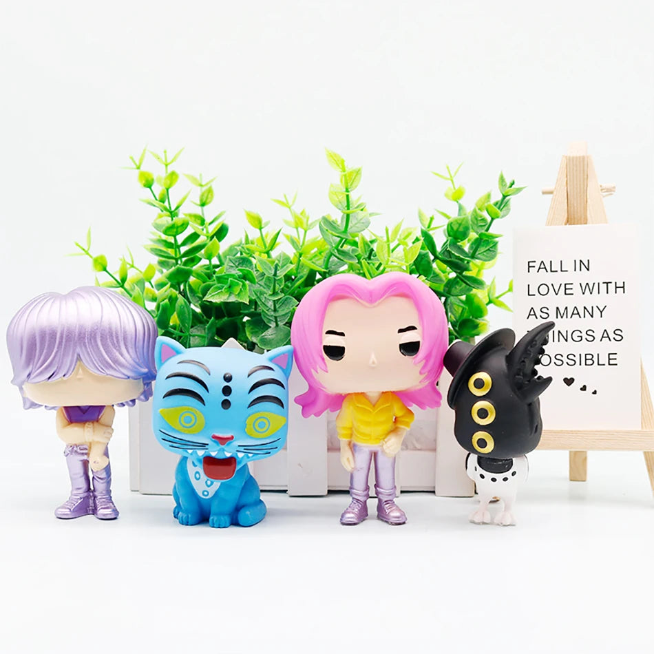 Kpop Demon Hunters Figure Cartoon Kawaii Tiger Rumi Mira Zoey Action Figure PVC Desk Decoration Model Doll Toy Kids Gift