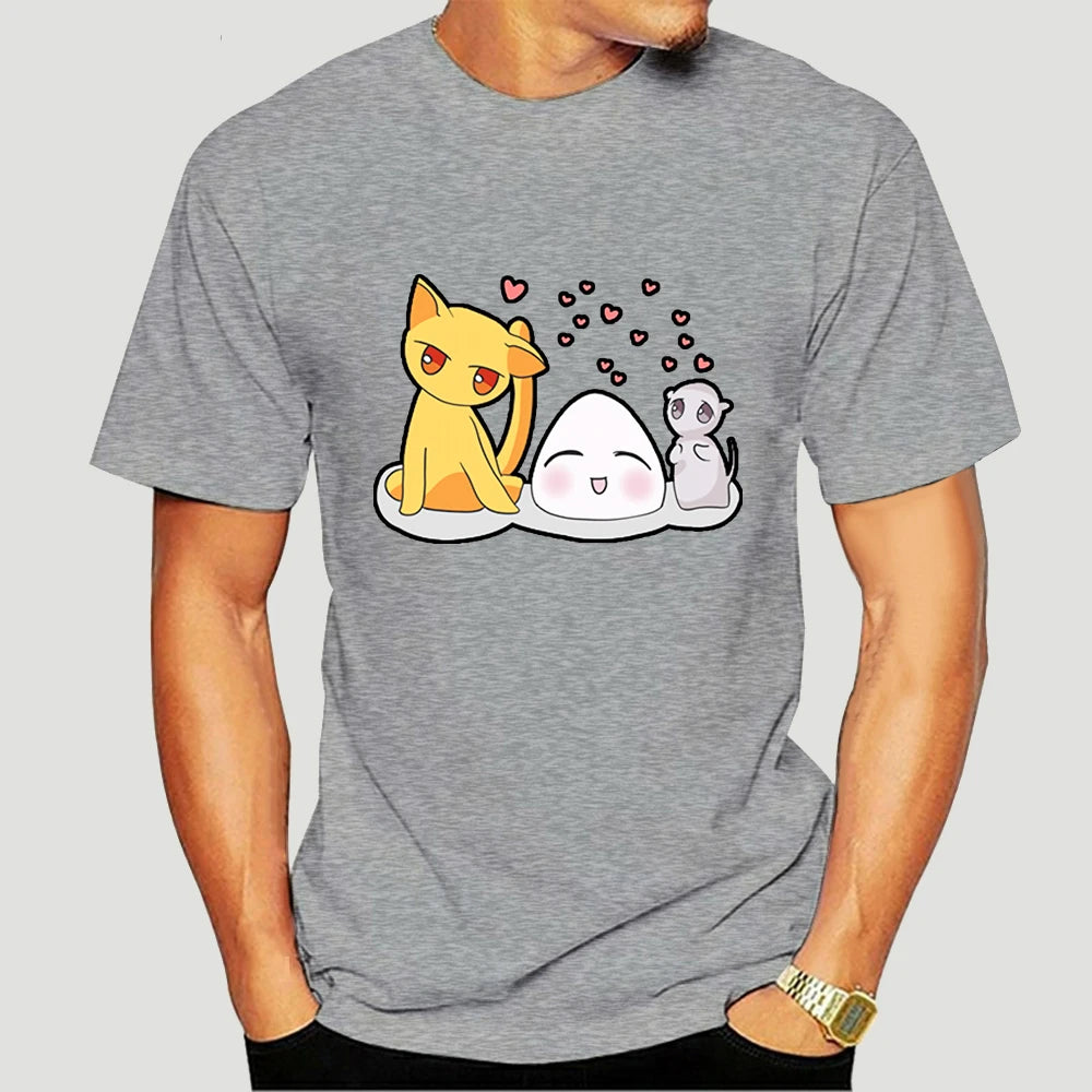 Fruits Basket: T-Shirt For Men Anime Sohma Yuki Kyo Tohru Furuba Manga Cat Cotton Tee Shirt Short Sleeve T Shirt Classic  5329AF