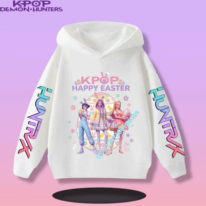 KPop Demon Hunters: Saja Boys Hoodie Boys Girls Long Sleeve Casual Sweatshirt Harajuku Pullover Fans Gift Kids Clothes