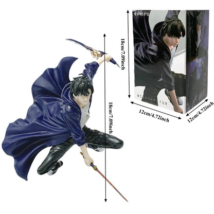 Solo Leveling: Figure -Sung Jinwoo Action Figure 21cm PVC Collect Model Figure Display Anime Merchandise In Stock