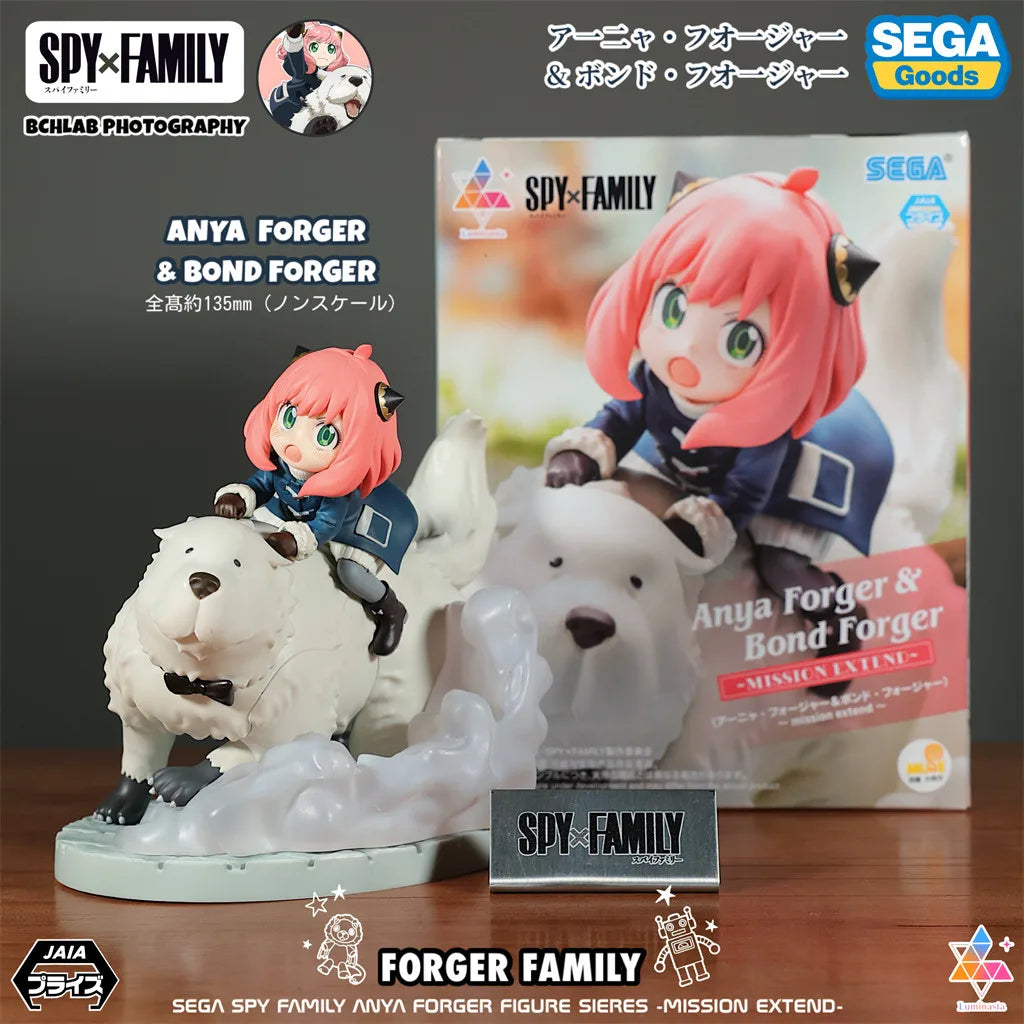 Spy x Family: Official SEGA Toy PM Series CODE White Movie Winter Outfit Statue Model Anya Yor Loid Forger Figure Anime Collectible