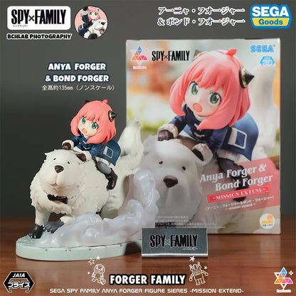 Spy x Family: Official SEGA Toy PM Series CODE White Movie Winter Outfit Statue Model Anya Yor Loid Forger Figure Anime Collectible