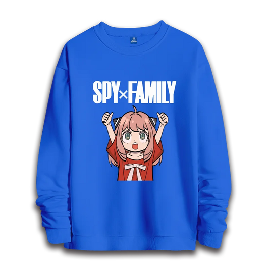 Spy x Family: anime sweatshirts  women's round neck top couple round neck hoodie couple loose casual fashion