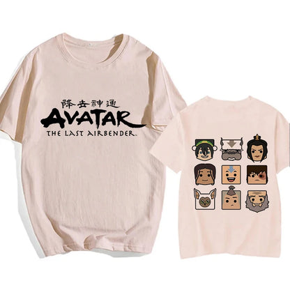 Avatar The Last Airbender: Y2k Shirt Streetwear Appa Yip Casual Tshirt Hip Hop Harajuku Tees Tops Fashion Mange T-shirt Clothes