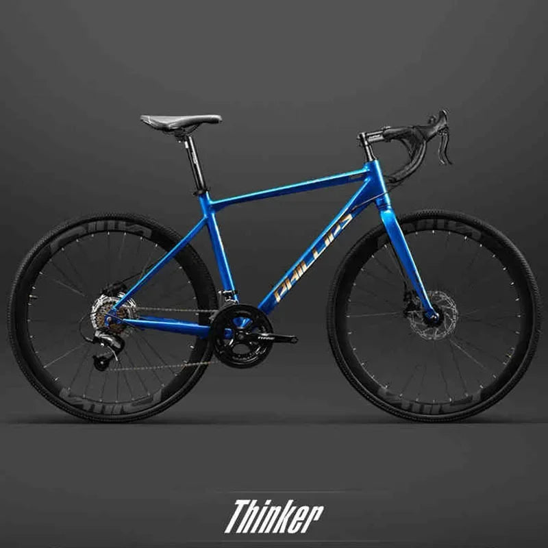 Yowamushi Pedal: 700c Aluminium Alloy Racing Road Bicycles Super light Gravel Road Bickes City Commuting Variable Speed Bicycle 27/30 Speed Bike