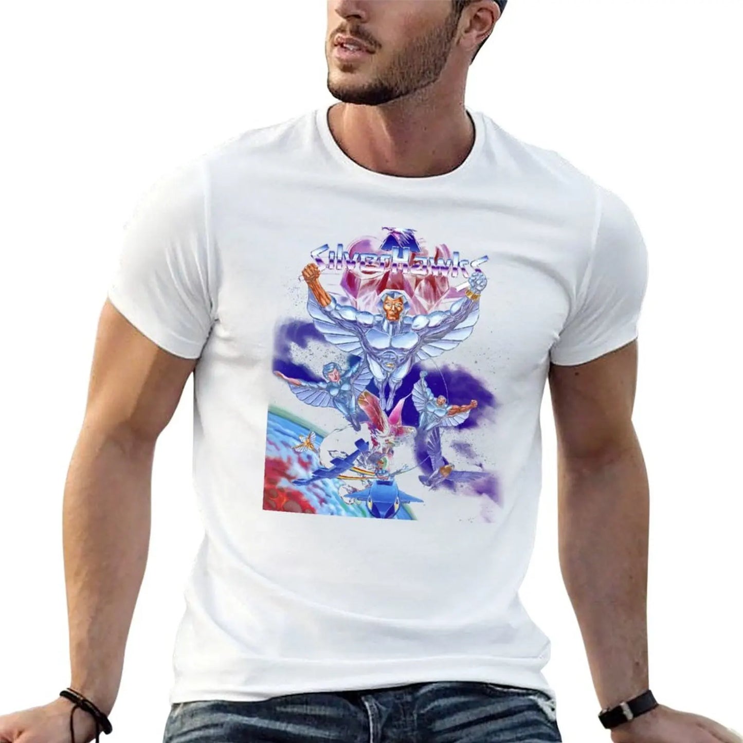 SilverHawks: T-Shirt Classic Graphic Short Sleeve Top