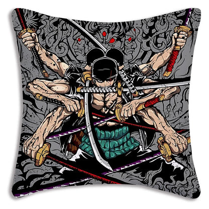 One Piece: Pillow Covers Sofa Decorative Home Double-sided Printing Short Plush Cute Cushion Cover