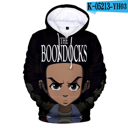 The Boondocks: Hoodies 3D Long Sleeve Sweatshirt Men's Hoodie Women Casual Harajuku Streetwear Unisex Oversized Clothes
