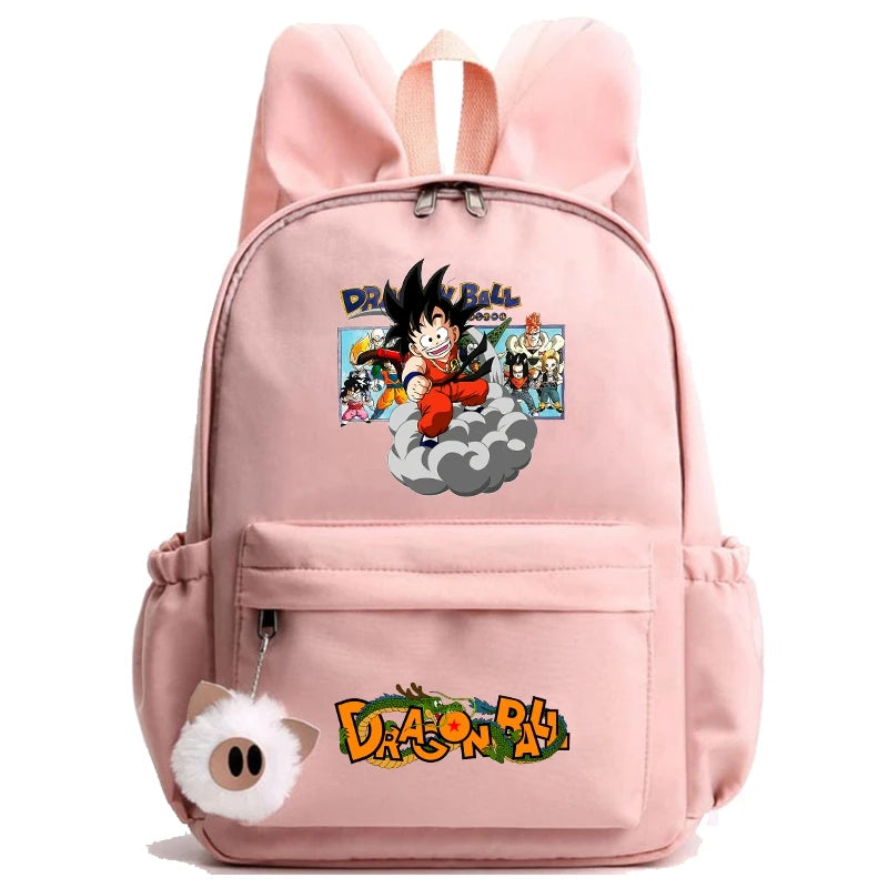 Dragon Ball: Backpack for Rucksack Rabbit Ears Casual School Bag Lunch Bag Birthday Gift Women Mochilas