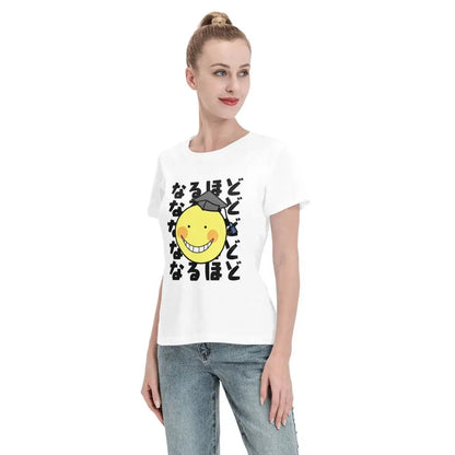 Assassination Classroom: Octopus Koro Sensei T-Shirt Women Short Sleeve T Shirts O-Neck Clothes Cotton Summer Tees Streetwear