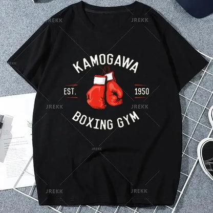 Hajime No Ippo: Kamogawa Boxing Gym T Shirt Makunouchi Takamura Celin KGB Print T Shirt Casual Plus Size T Shirt Women