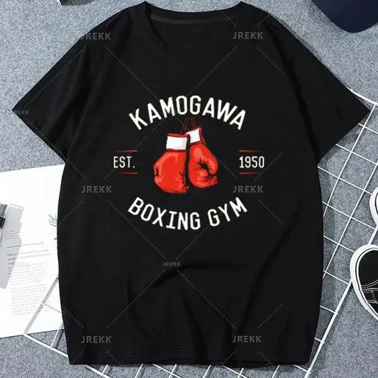 Hajime No Ippo: Kamogawa Boxing Gym T Shirt Makunouchi Takamura Celin KGB Print T Shirt Casual Plus Size T Shirt Women