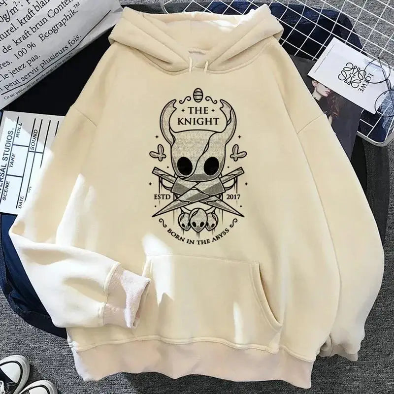 Hollow Knight: Hoodies Men Korea Ulzzang Grunge Y2k Aesthetic Fmale Autumn and Winter Pullover Hoddies Streetwear Graphic