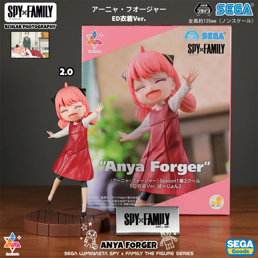 Spy x Family: Official SEGA Toy PM Series CODE White Movie Winter Outfit Statue Model Anya Yor Loid Forger Figure Anime Collectible