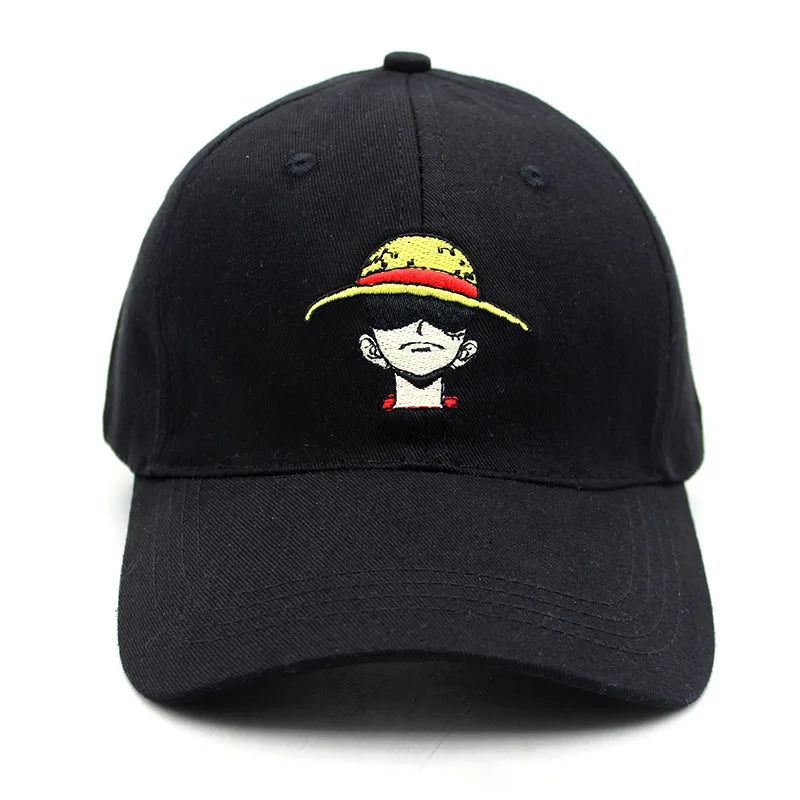One Piece: Dad Hat Cotton Anime Luffy Straw Hat Baseball Caps Snapback Hats Pirate Unisex Dropshipping