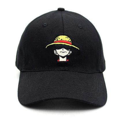 One Piece: Dad Hat Cotton Anime Luffy Straw Hat Baseball Caps Snapback Hats Pirate Unisex Dropshipping