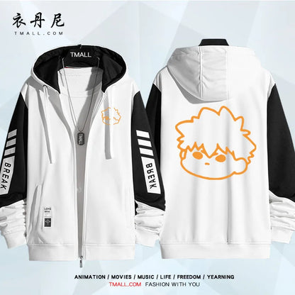 Blue Lock: Isagi Yoichi Nagi Seishiro Cosplay Costum Long Sleeve Print Jacket Zipper Hoodie Women Men FashionHooded Costumes Couple Jacket