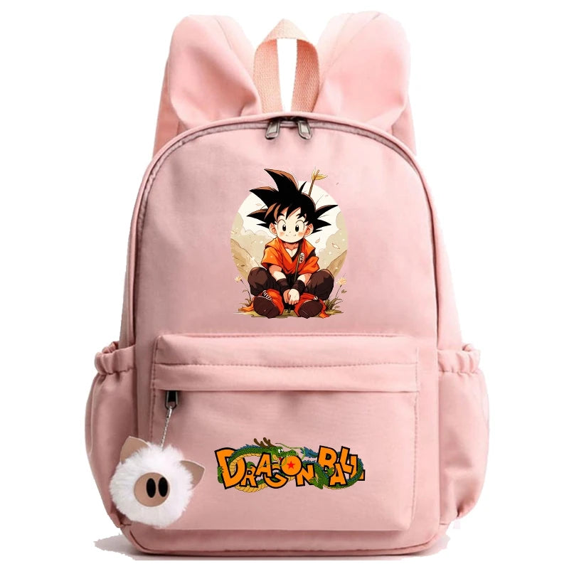 Dragon Ball: Backpack for Rucksack Rabbit Ears Casual School Bag Lunch Bag Birthday Gift Women Mochilas