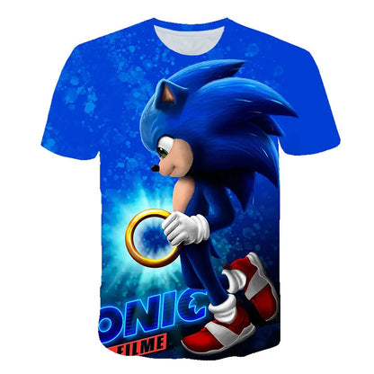Sonic The Hedgehog: Boys Sonic T-Shirt Kids TShirts Baby Boys Casual Short Sleeves Print T-shirt For Boy Summer Children Tee Shirts Tops