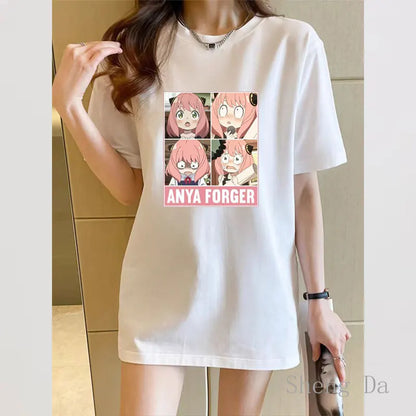 Spy X Family: T-shirt Novelty Trend Unisex  Anime Y2k T-shirts Woman Summer Women's Clothing Sales Graphic Clothes Tops Tees