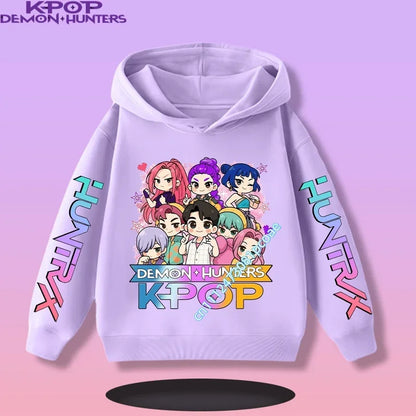 KPop Demon Hunters:  Children's Sweatshirt Girls' Clothes Girls' Sweatshirt New Fall and Winter New Cute Fashion Hoodie