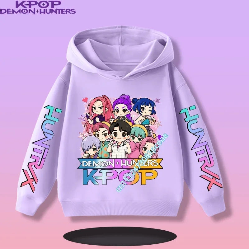 KPop Demon Hunters:  Children's Sweatshirt Girls' Clothes Girls' Sweatshirt New Fall and Winter New Cute Fashion Hoodie