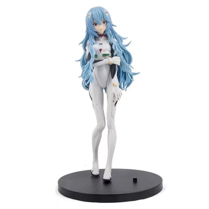 Genesis Evangelion: Anime Figure EVA Ayanami Rei Asuka Two-Dimensional Model Chassis Desktop Ornament Gift Doll Toys