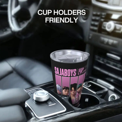KPop Demon Hunters - Derpy  Insulated Tumbler with Lid Vacuum Thermal Mug Outdoor Travel Car Bottle Cup, 20oz