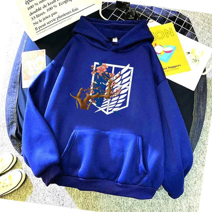Attack On Titan: Hoodie Levi Graphic Hooded Clothes Autumn Warm Sweatshirt Harajuku Streetwear Tops