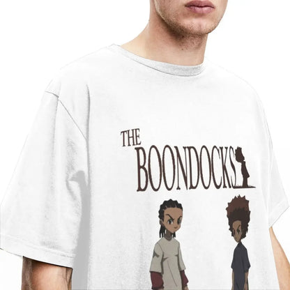 The Boondocks: Riley Huey Freeman T Shirt Stuff 100% Cotton Clothes Vintage Short Sleeve Tee Graphic Printing T-Shirt