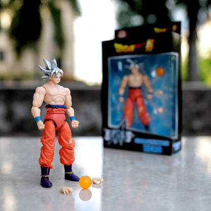 Dragon Ball: 5 Pcs/Set Action Figure Son Goku Vegeta Gogeta Super Saiyan Change Head Figurine 2 Style Ornament Gifts