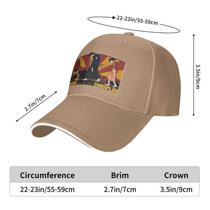 Samurai Champloo: Fuu Jin And Mugen  Baseball Cap  Women Print Hip Hop Hats Summer Stylish Outdoor Sports Snapback Cap