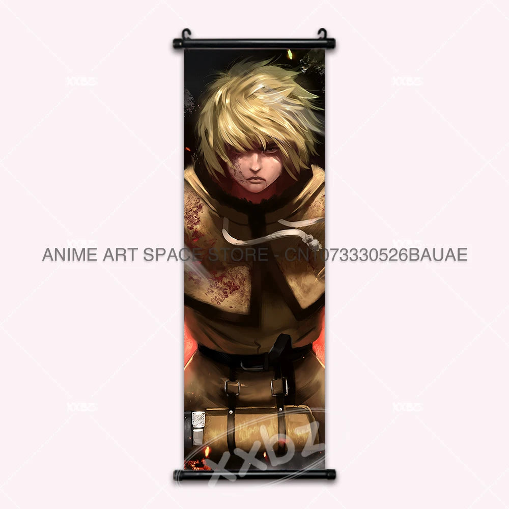 Vinland Saga: Hanging Painting Thorfinn Karlsefni Anime Decorative Poster Leif Ericson Room Decor Scroll Picture Cartoon Wall Art