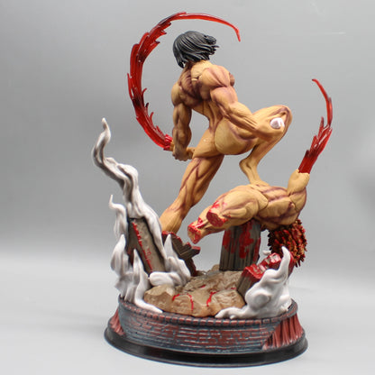 Attack On Titan: Figure The Armored Figures 29cm Titan Eren Jager Action Figurine Model Pvc GK Statue Ornament Toys Gifts