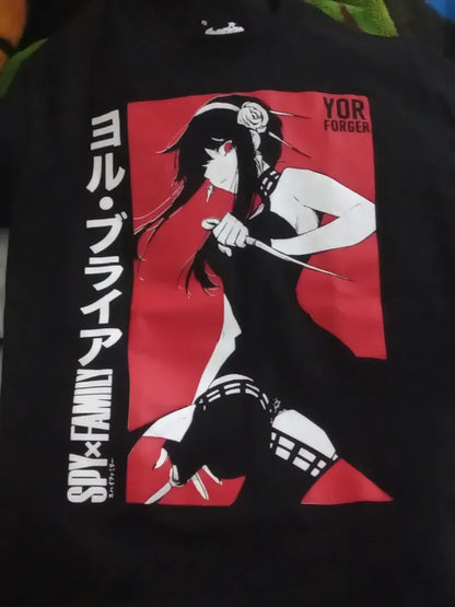 Spy x Family: Summer Anime Yor Unisex Graphics T-Shirt Manga All Size Graphic T Shirts Oversized Y2k T Shirt Women's Clothing