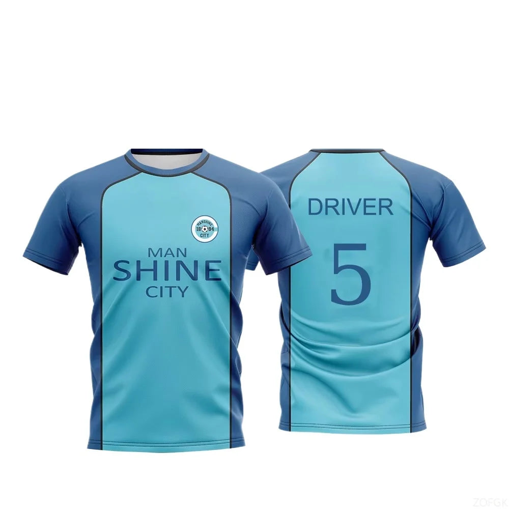 2026 Blue Lock Manshine City Uniform Shirt T-shirt NAGI Japanese Anime Role Playing Top Men's and Women's Maillot