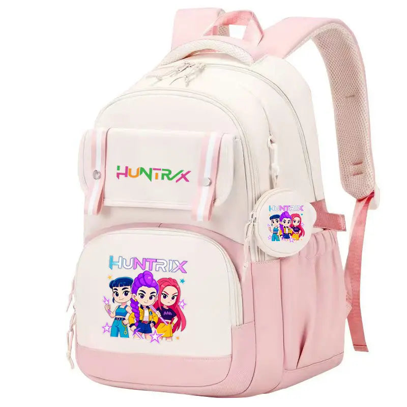 KPop Demon Hunters: Backpack Print Capacity Lightweight Daypack Schoolbag Girl Casual Travel Commute Bag