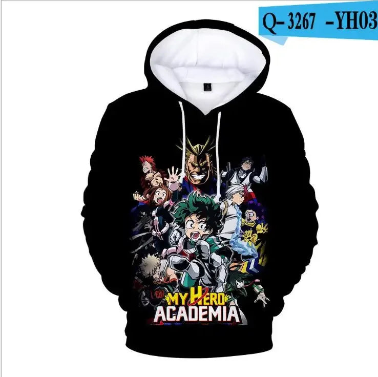 My Hero Academia: Midoriya Izuku All Might Cosplay Costume School Uniform Boku No Hero Academia 3D Print Mens Hoodies Sweatshirts